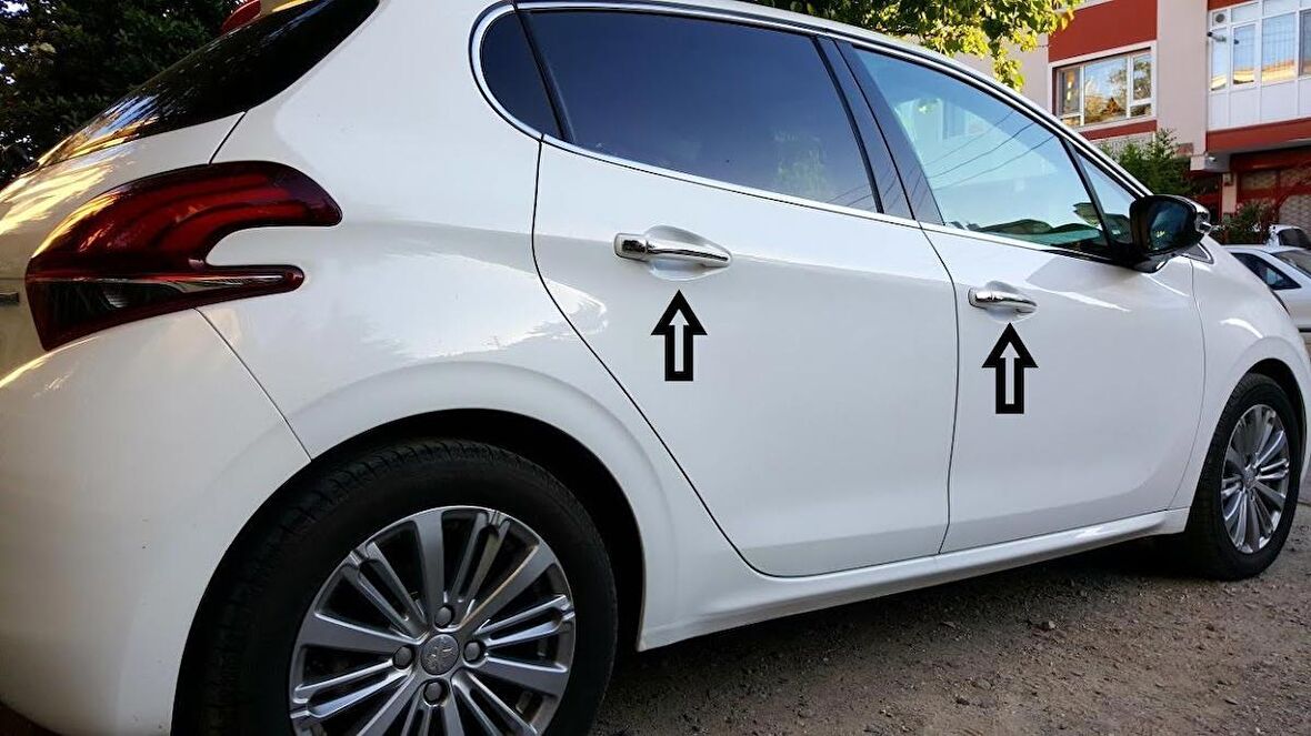 Peugeot 208 Krom Kapı Kolu 4 Kapı P.Çelik 2012 > 2020