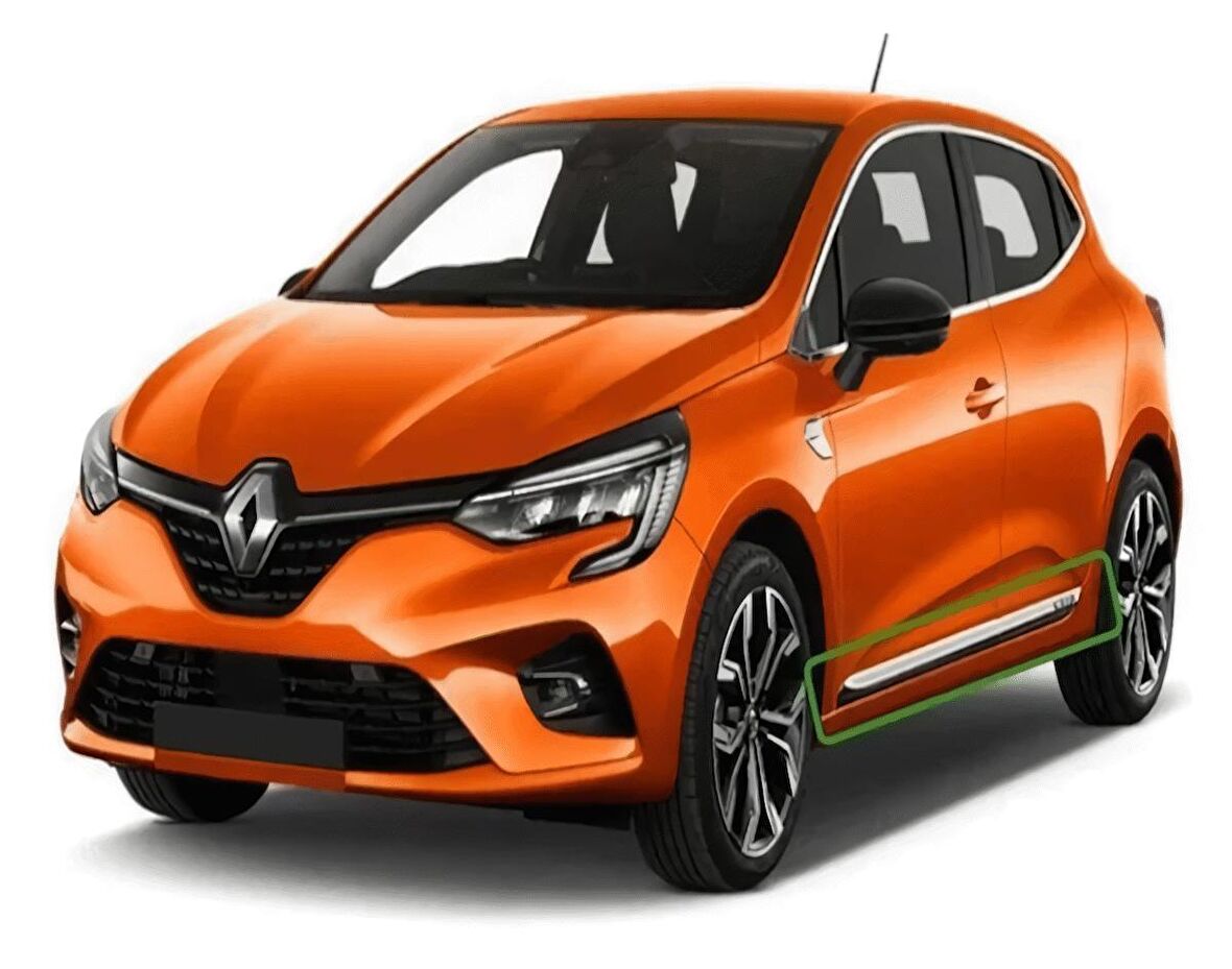 Renault Clıo 5 Krom Yan Kapı Çıtası 4 Kapı P.Çelik 2019 ve Üzeri