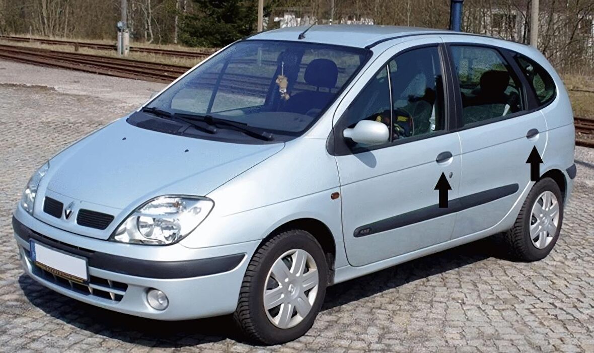 Renault Scenıc 1 Krom Kapı Kolu 4 Kapı P.Çelik 2001 > 2005