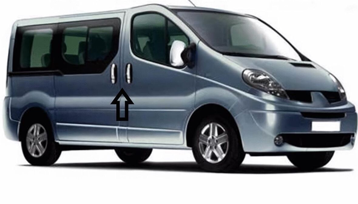 Renault Trafic Krom Kapı Kolu 4 Kapı P.Çelik 2001 > 2014