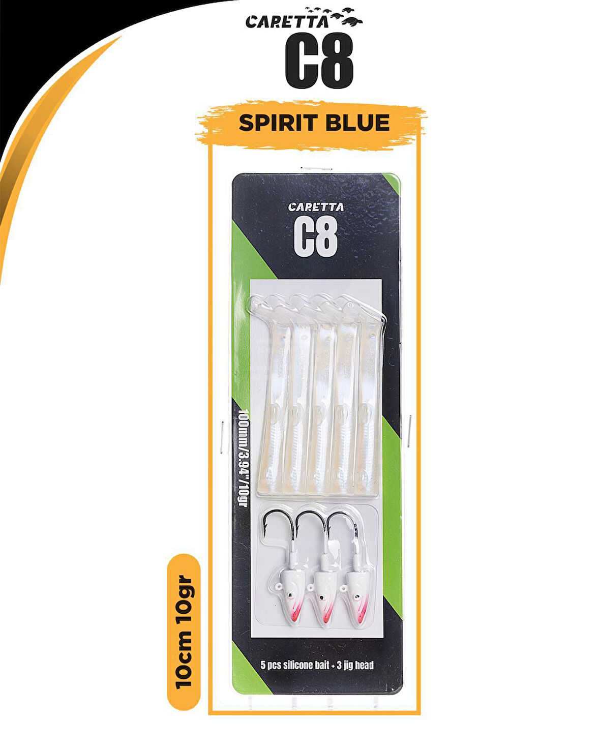 Caretta C8 10cm 10gr Lrf Silikon Yem   Blue Spirit