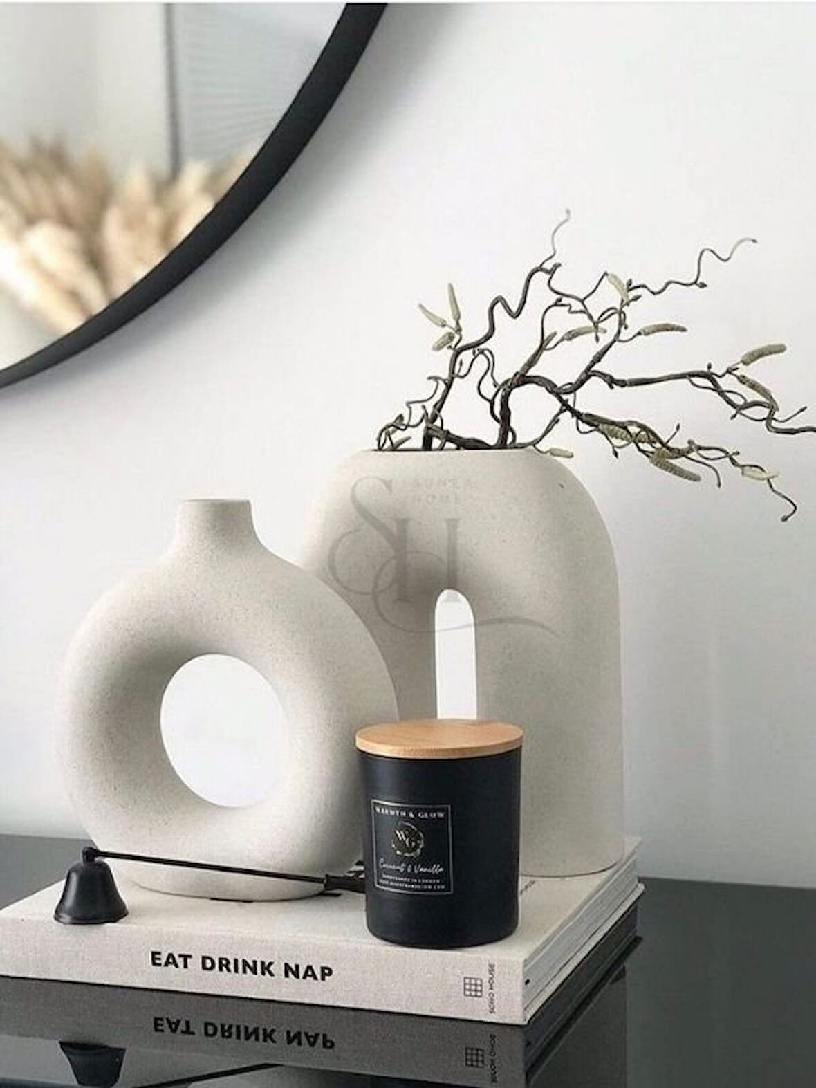 2'li Modern Hm Model Vazo Set, İskandinav Vazo Takım