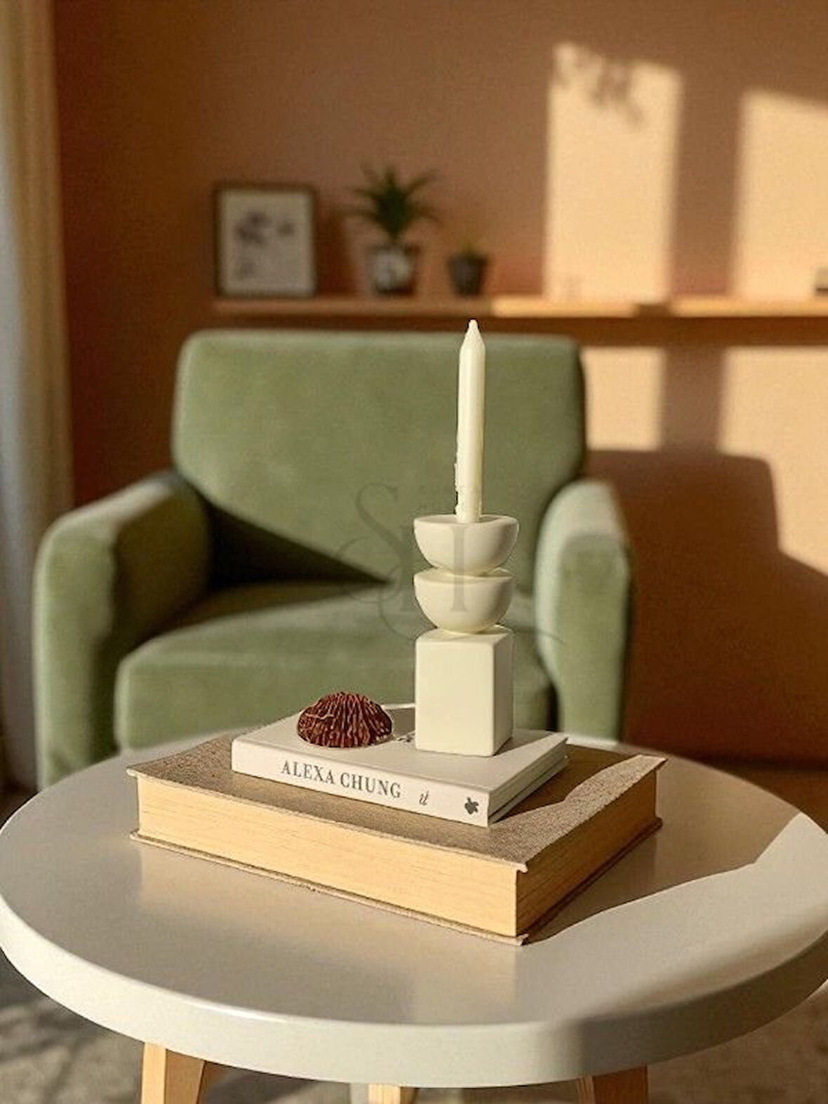 Dekoratif Hm Model İskandinav Şamdan & Mumluk