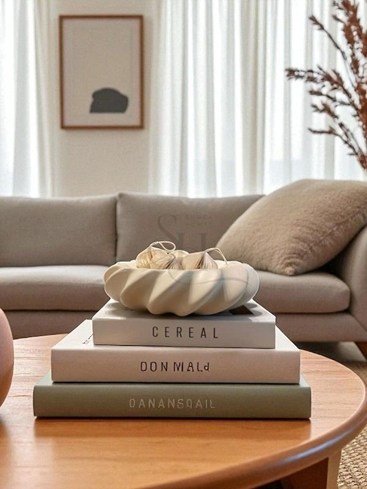 Dekoratif Dalga Model Çok Amaçlı Tabak & Tepsi