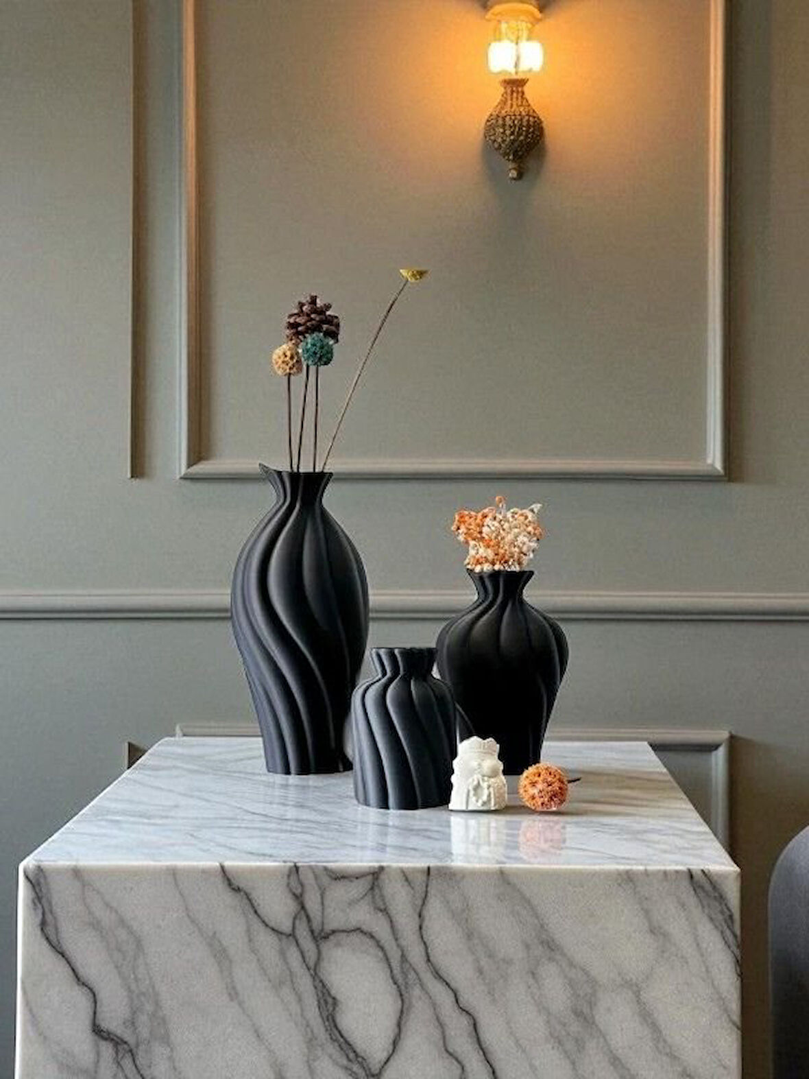 İskandinav Tarzı Bohem Vazo Pinterest Pampas Vazosu Dekoratif Salon Aksesuarı Masa Süsü