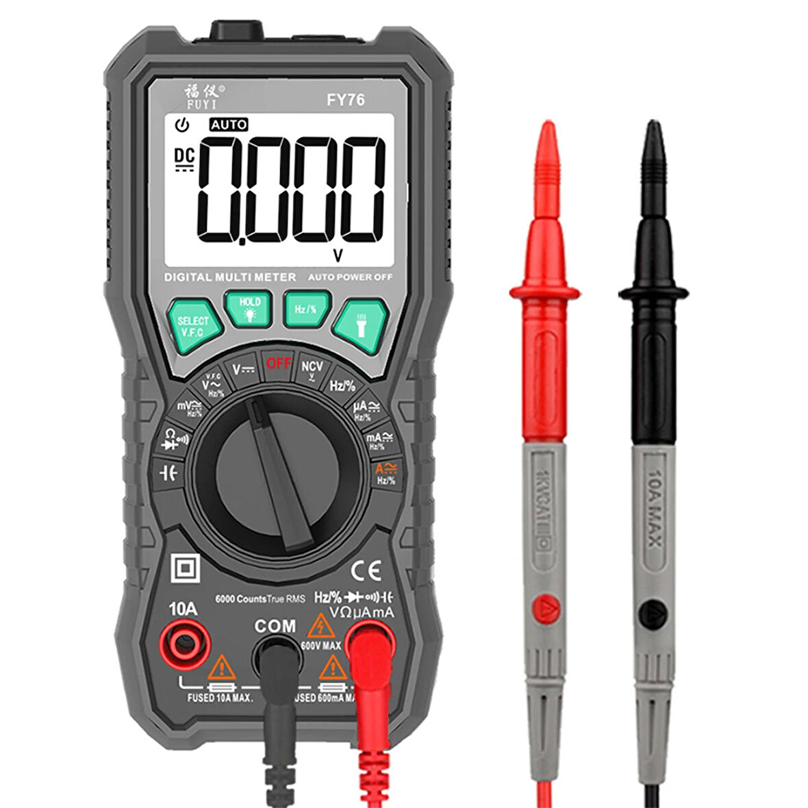 TRUE RMS DİJİTAL MULTİMETRE ÖLÇÜ ALETİ FY76 (4593)