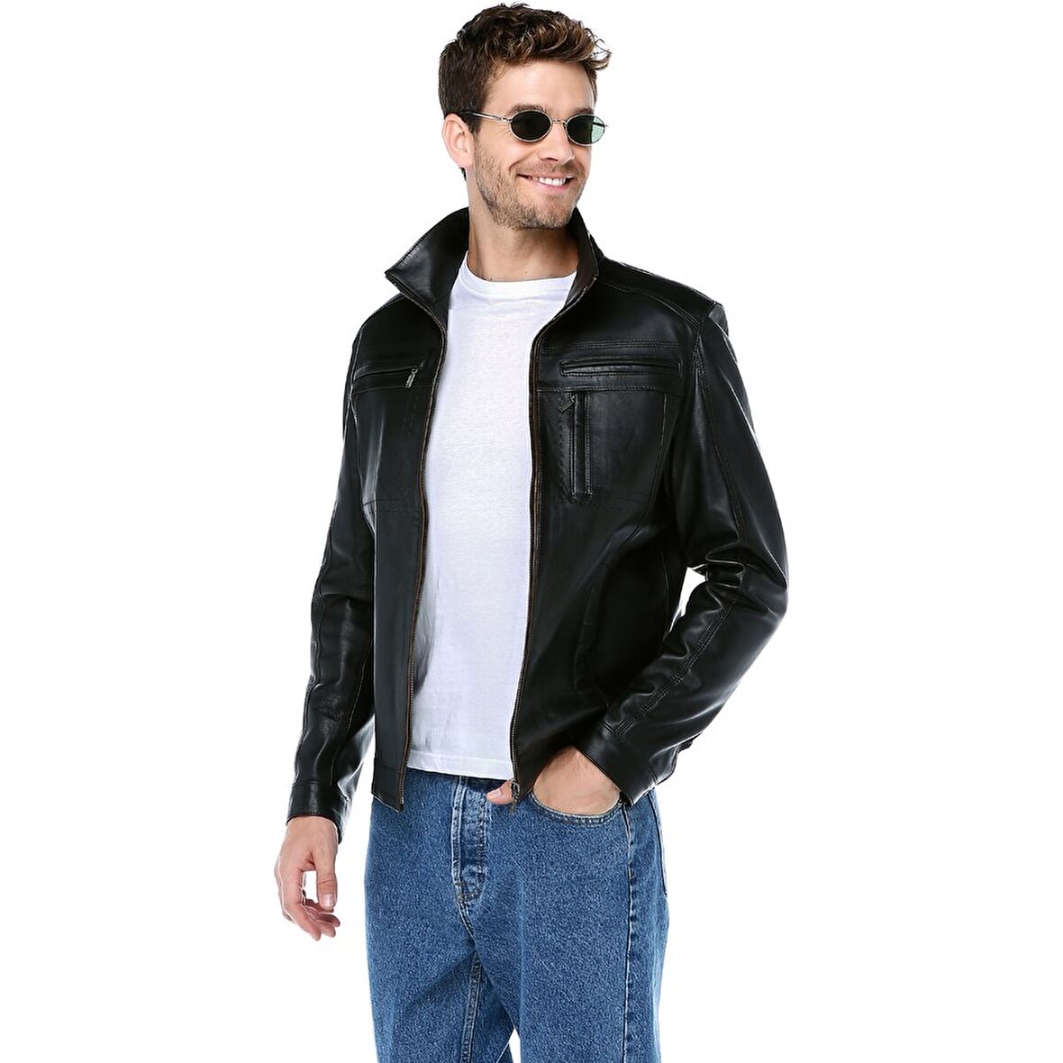 DERİCLUB PC1349  Gerçek Deri  Erkek Mont