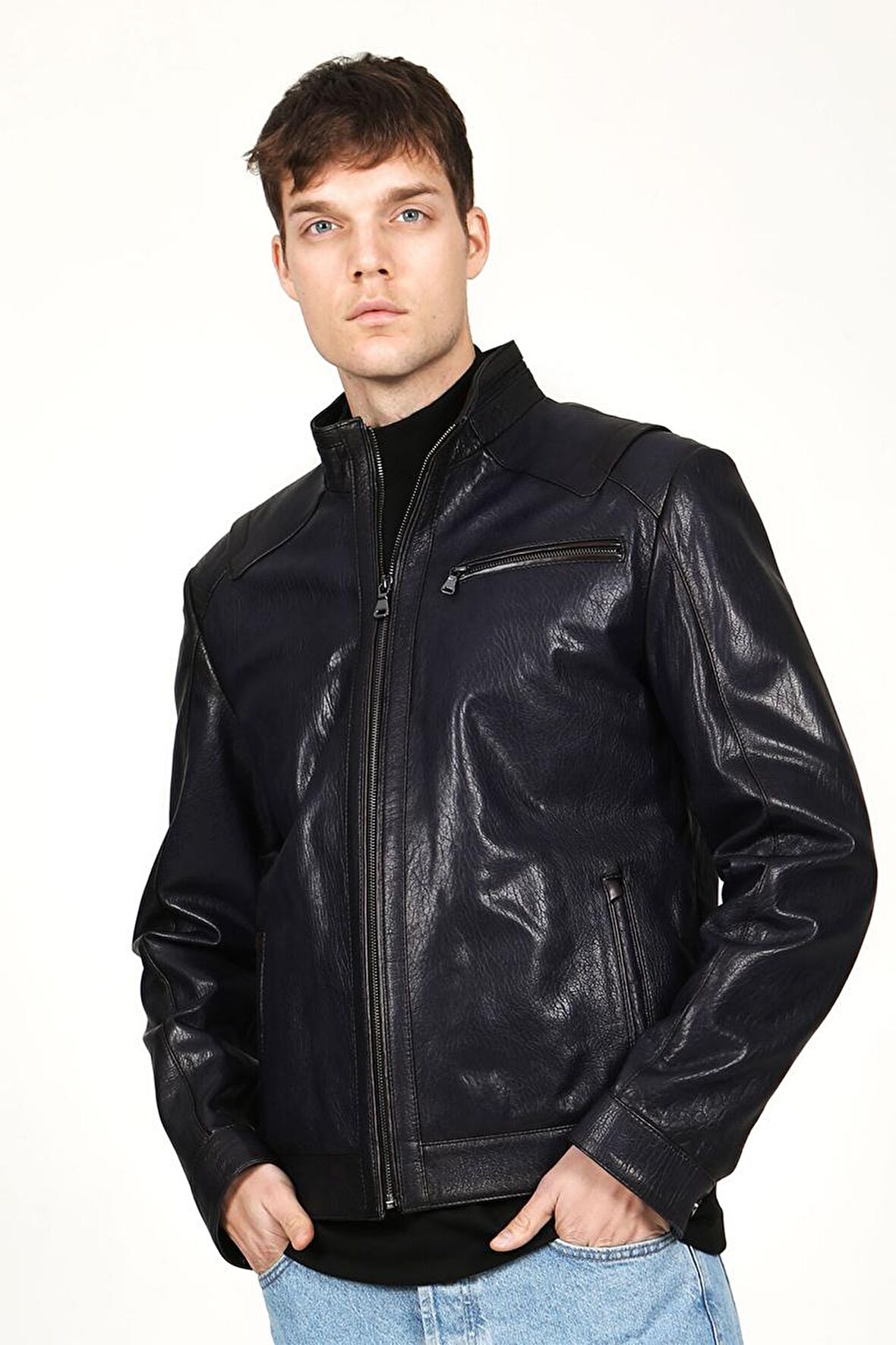 DERİCLUB SDX2021 JUMBO Gerçek Deri  Erkek Mont