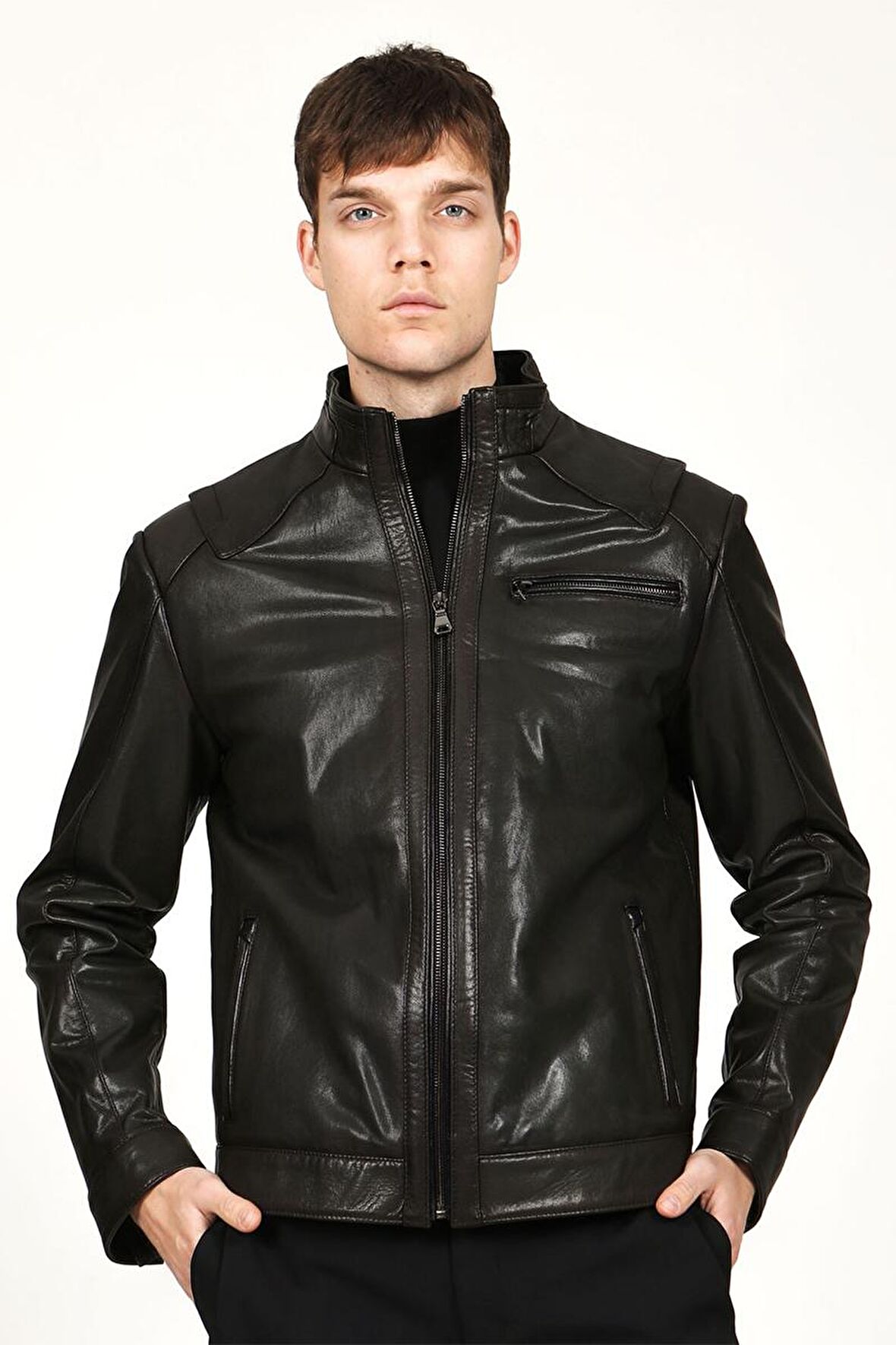 DERİCLUB SDX2021 SAVAKİ Gerçek Deri  Erkek Mont