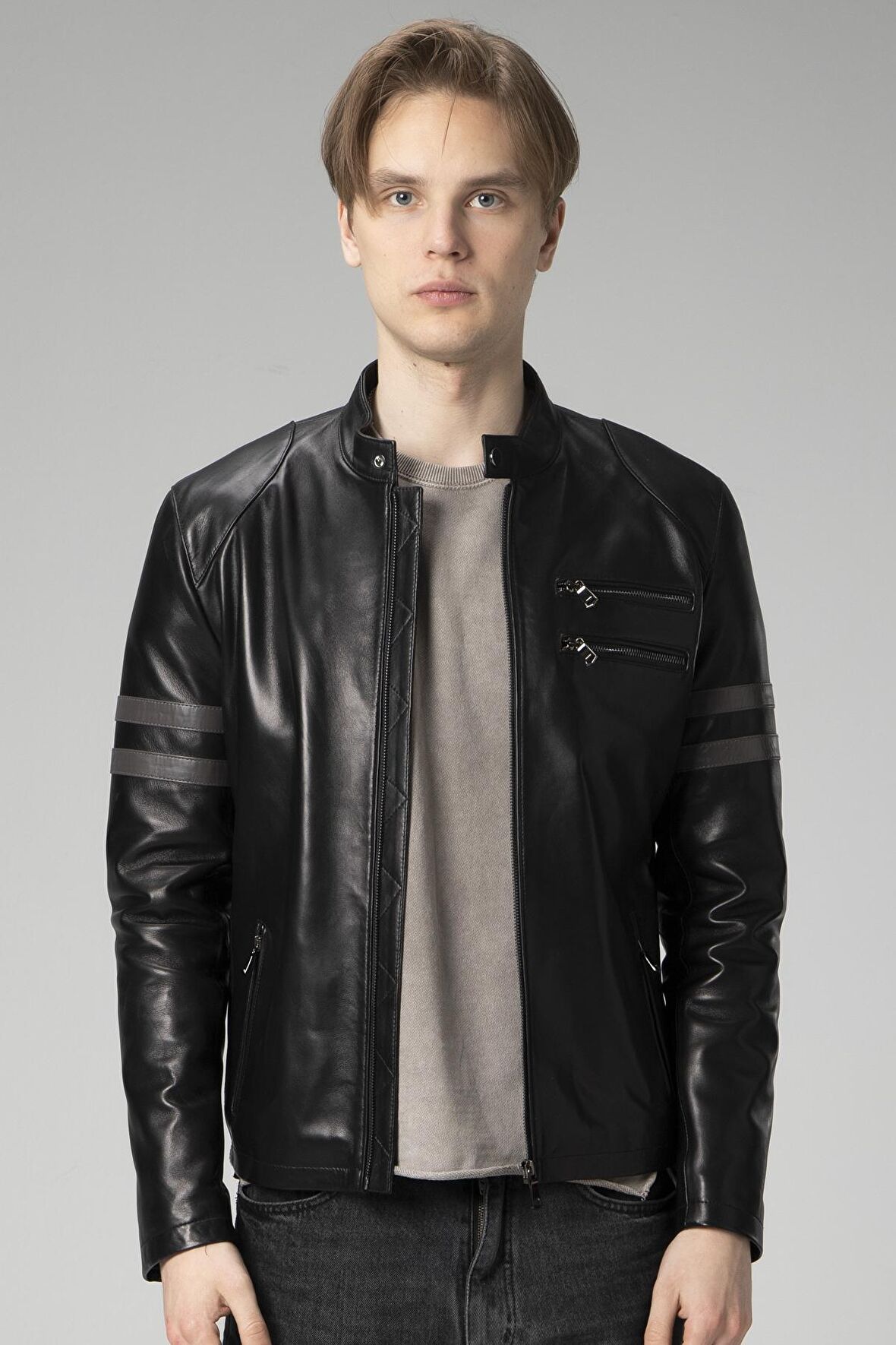 DERİCLUB E2202 Gerçek Deri Erkek Mont