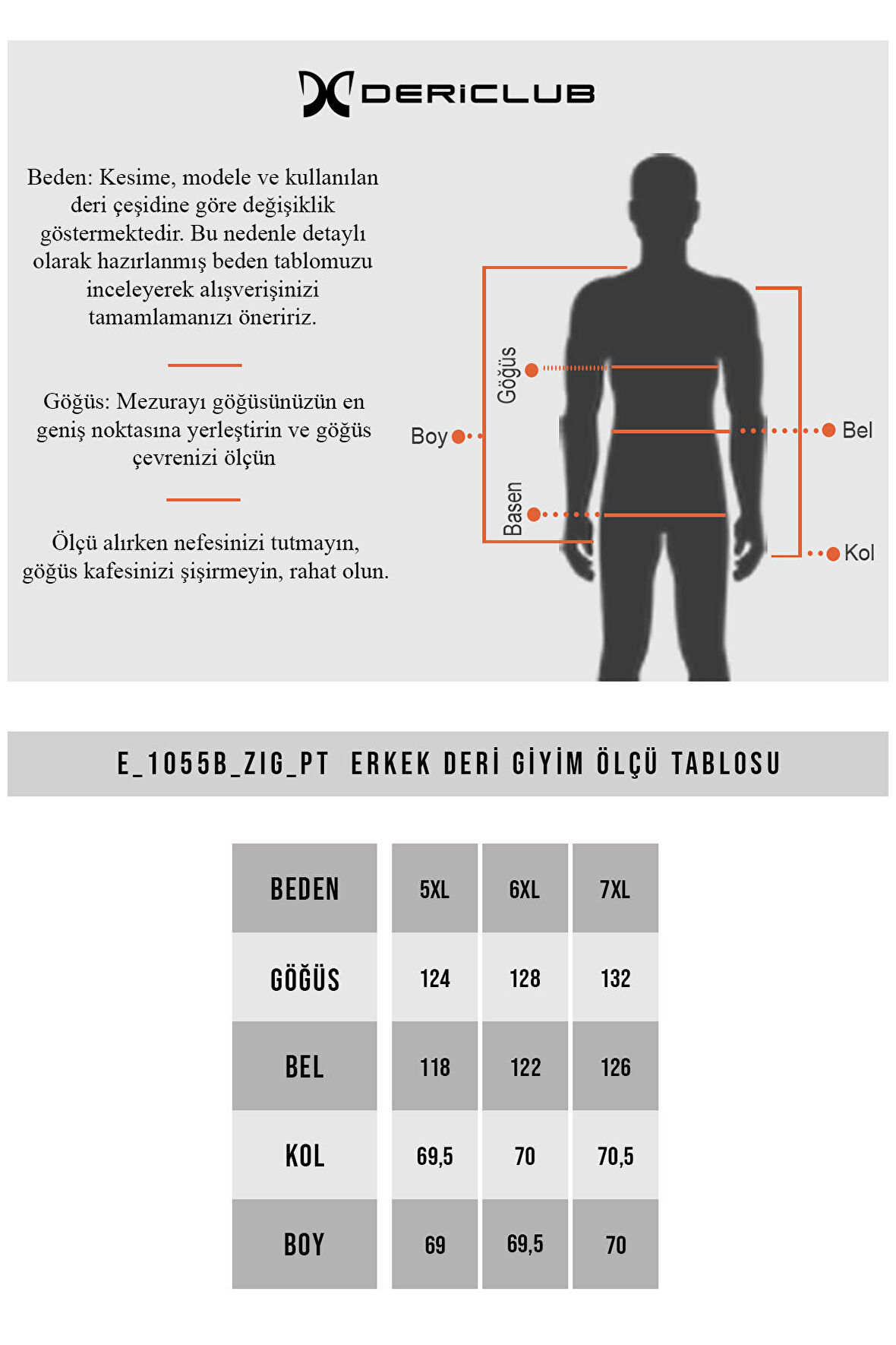 DERİCLUB E1055 Petek Desen Büyük Beden Gerçek Deri Erkek Mont