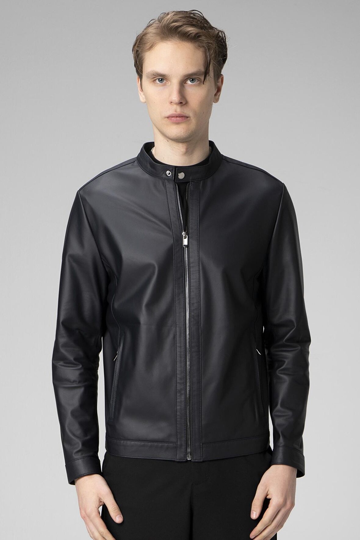 DERİCLUB RONALDO TAFTA Gerçek Deri Erkek Ceket