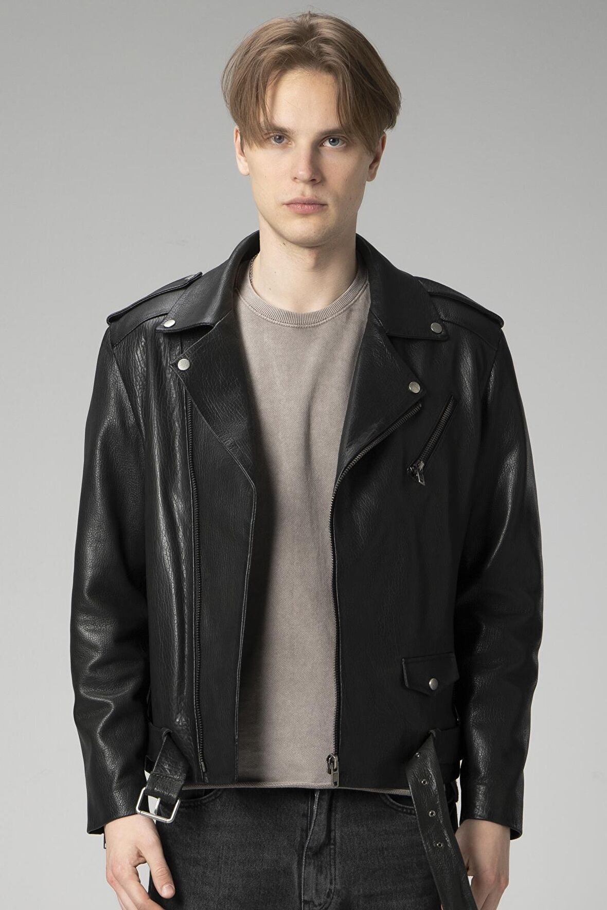 DERİCLUB JOKER JUMBO Gerçek Deri Erkek Mont