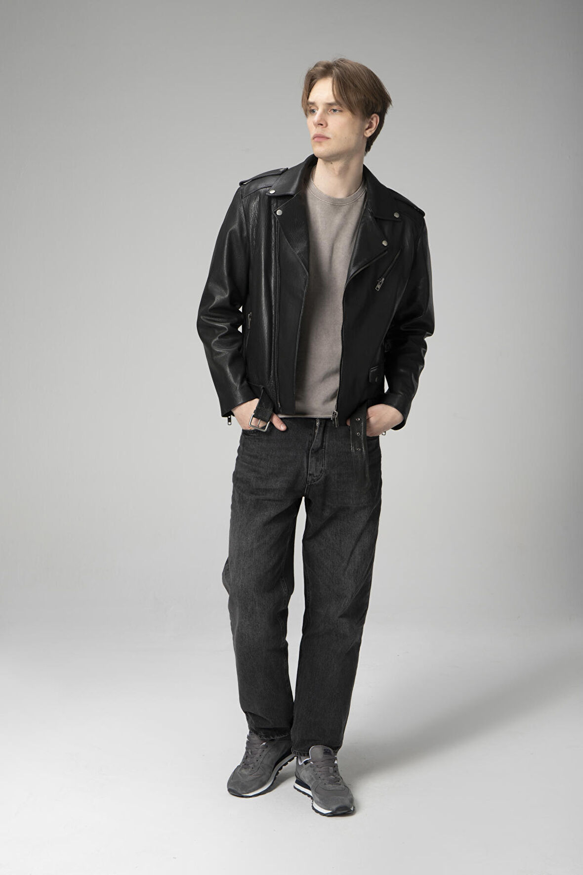 DERİCLUB JOKER JUMBO Gerçek Deri Erkek Mont