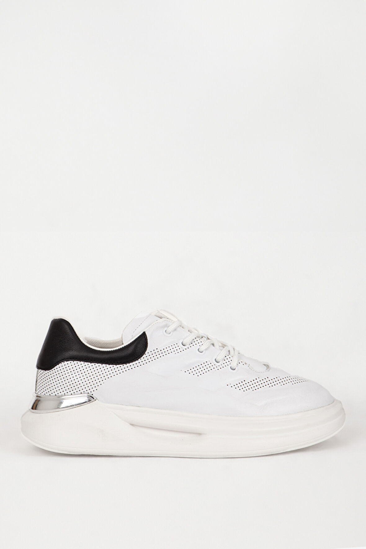 MARCOMEN Erkek Yüksek Taban Bağcıklı Sneaker Ayakkabı MC 17387 BEYAZ