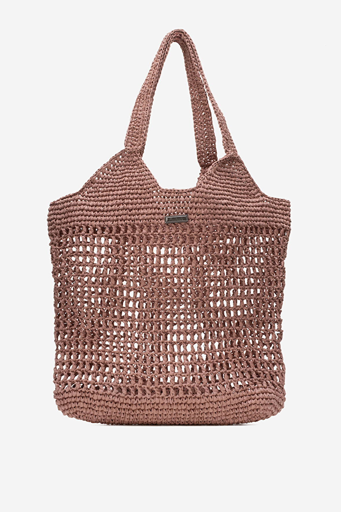 DERİCLUB Kadın Hasır El Yapımı Omuz Çantası  ZY 25004 BORDO