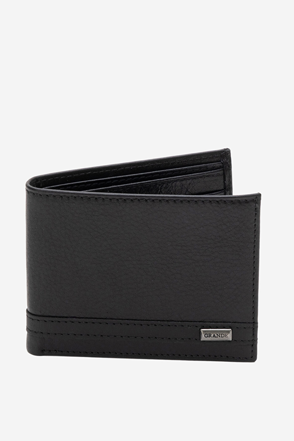 GD 708 Gerçek Deri Erkek Cüzdan SİYAH