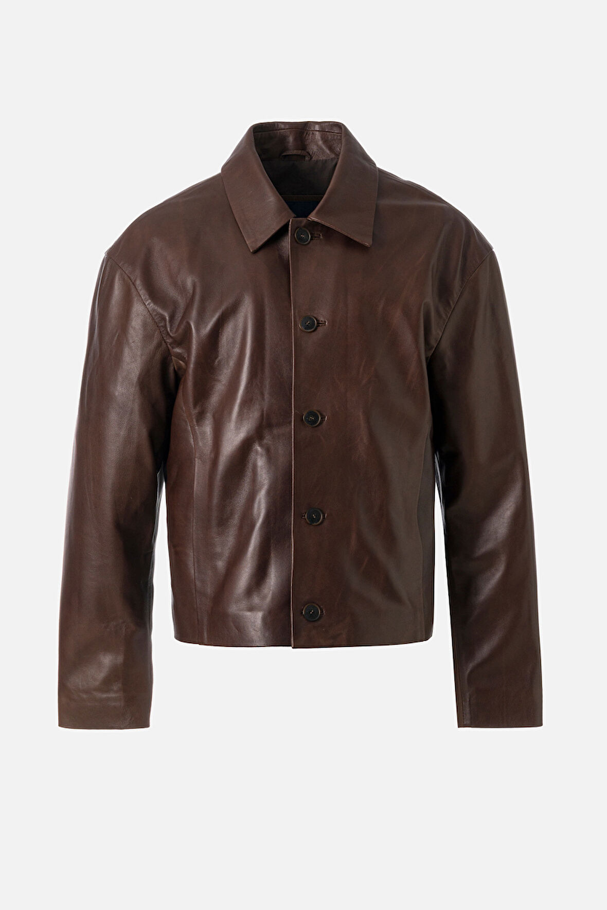 DERİCLUB Kelvin Erkek Gerçek Deri Ceket FINDIK