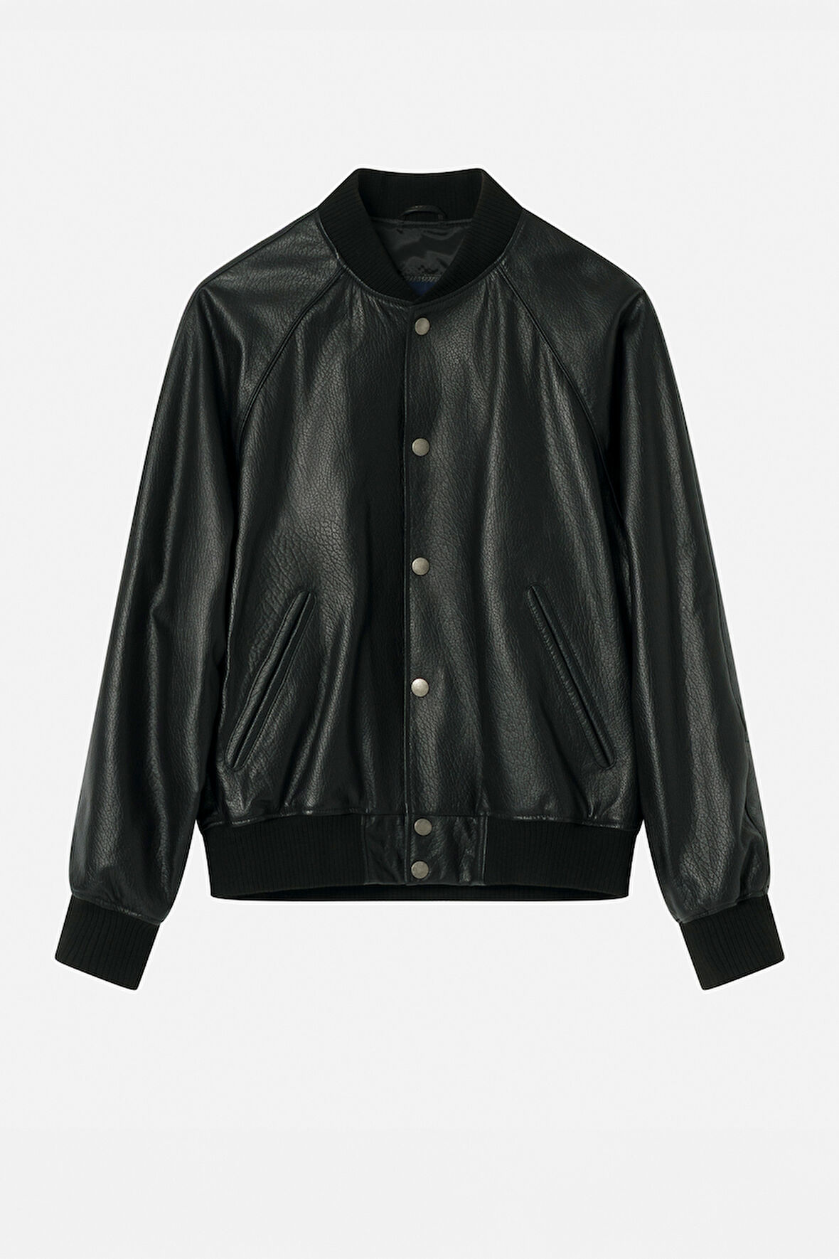 DERİCLUB Antony Erkek Ribanalı Deri Mont SİYAH