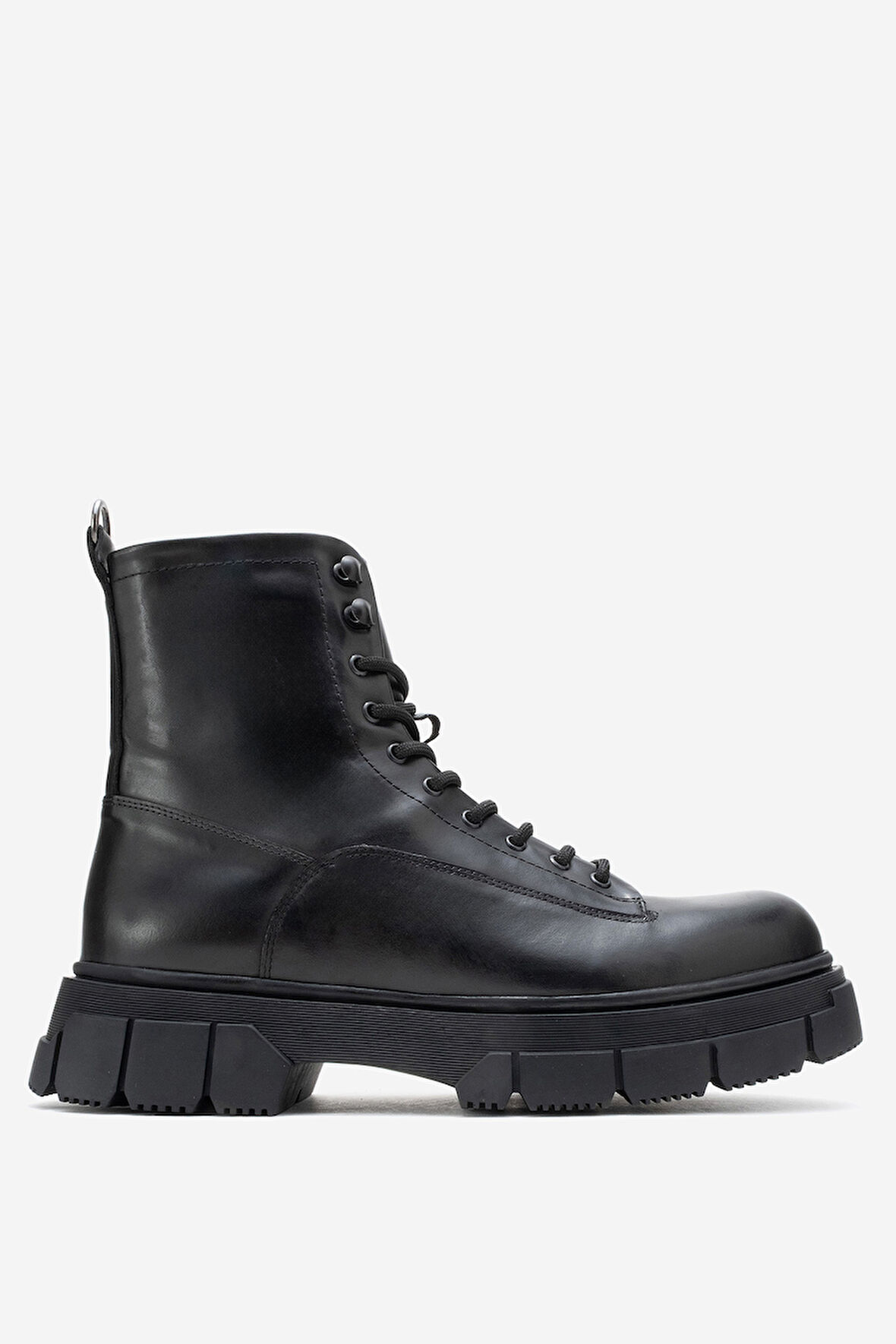 MARCOMEN Erkek Kalın Tabanlı Casual Bot Gerçek Deri MC 16285 SİYAH