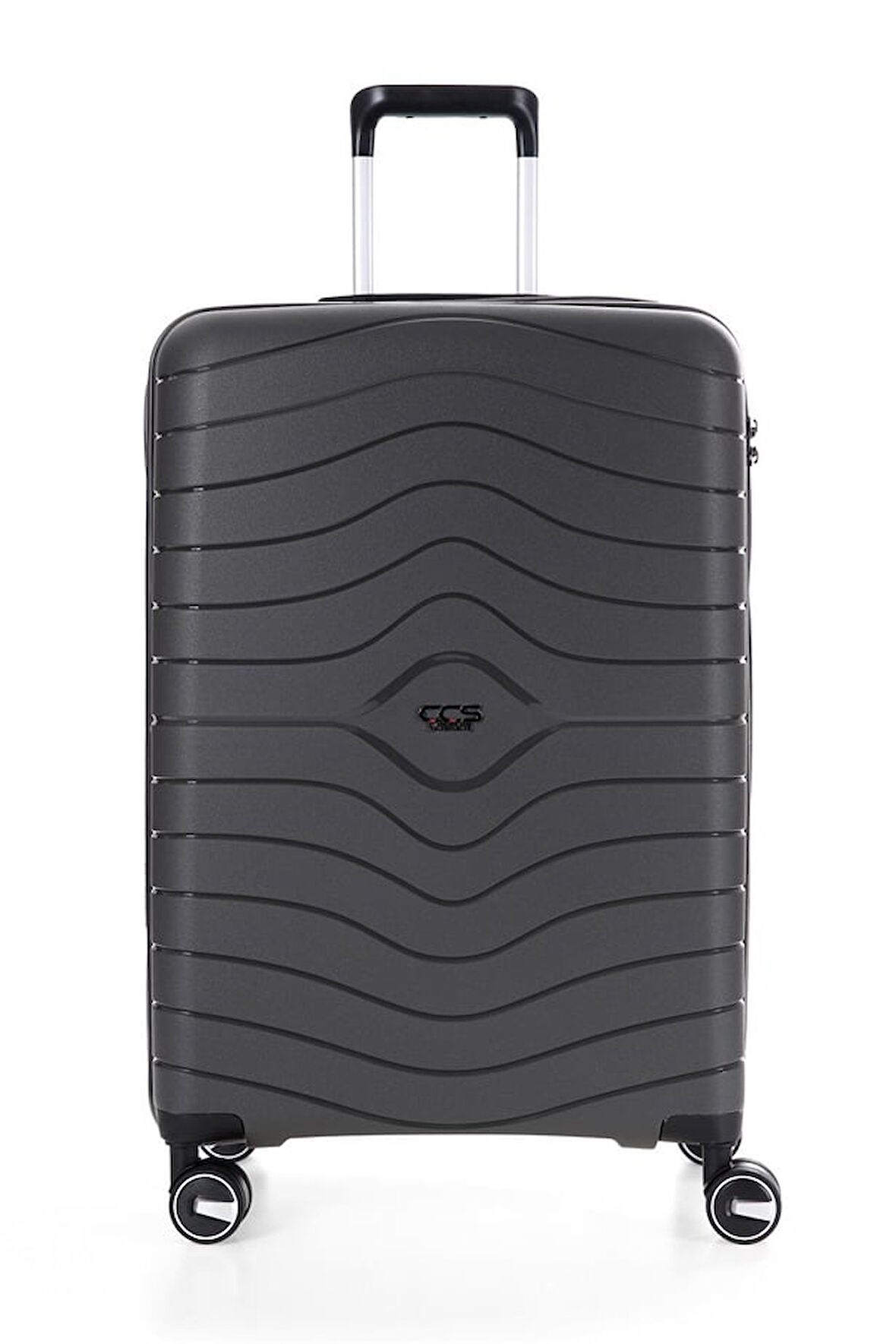 ÇÇS 5242 Polipropilen Körüklü Büyük Boy Valiz ANTRASİT