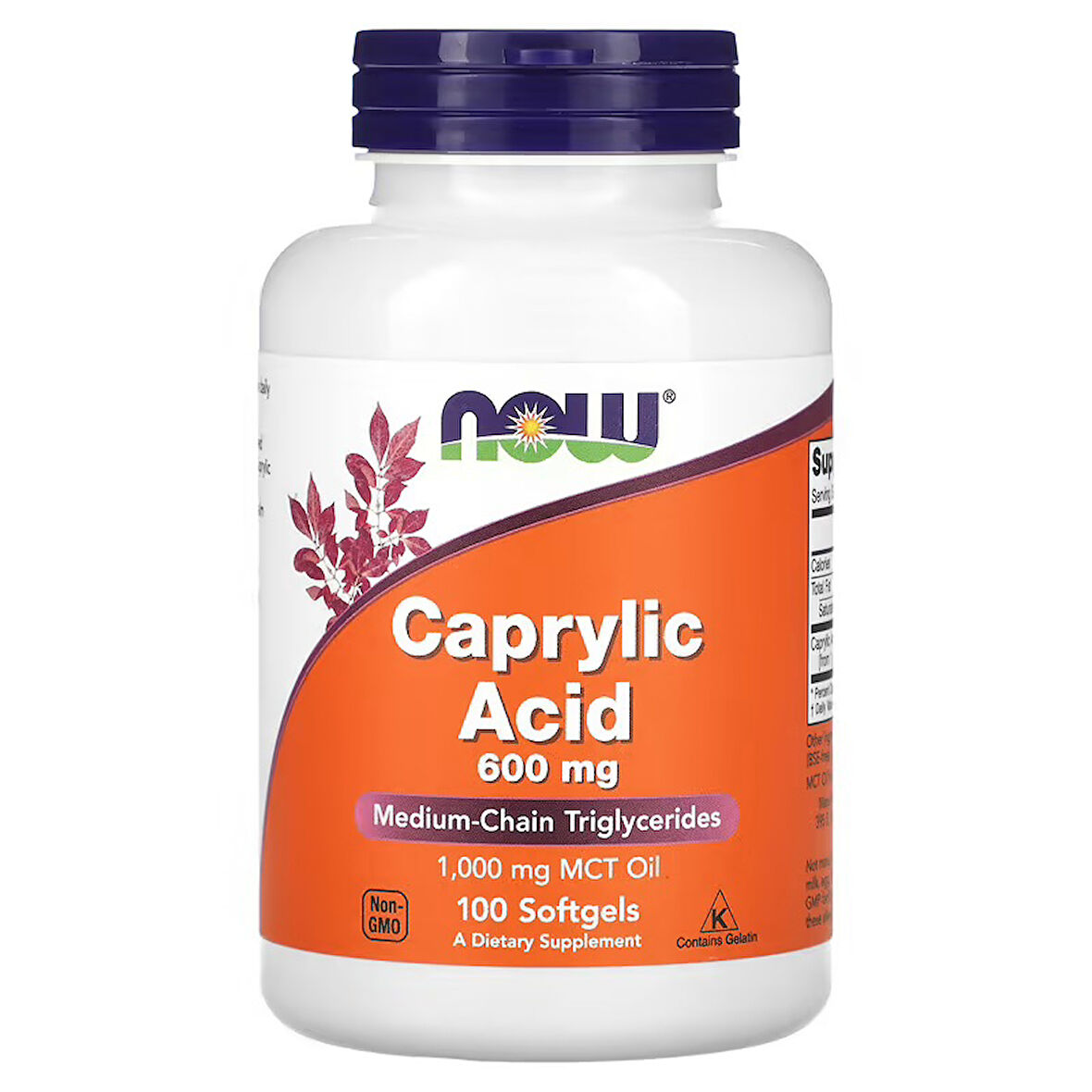 Caprylic Acid 600 mg 100 Softgels