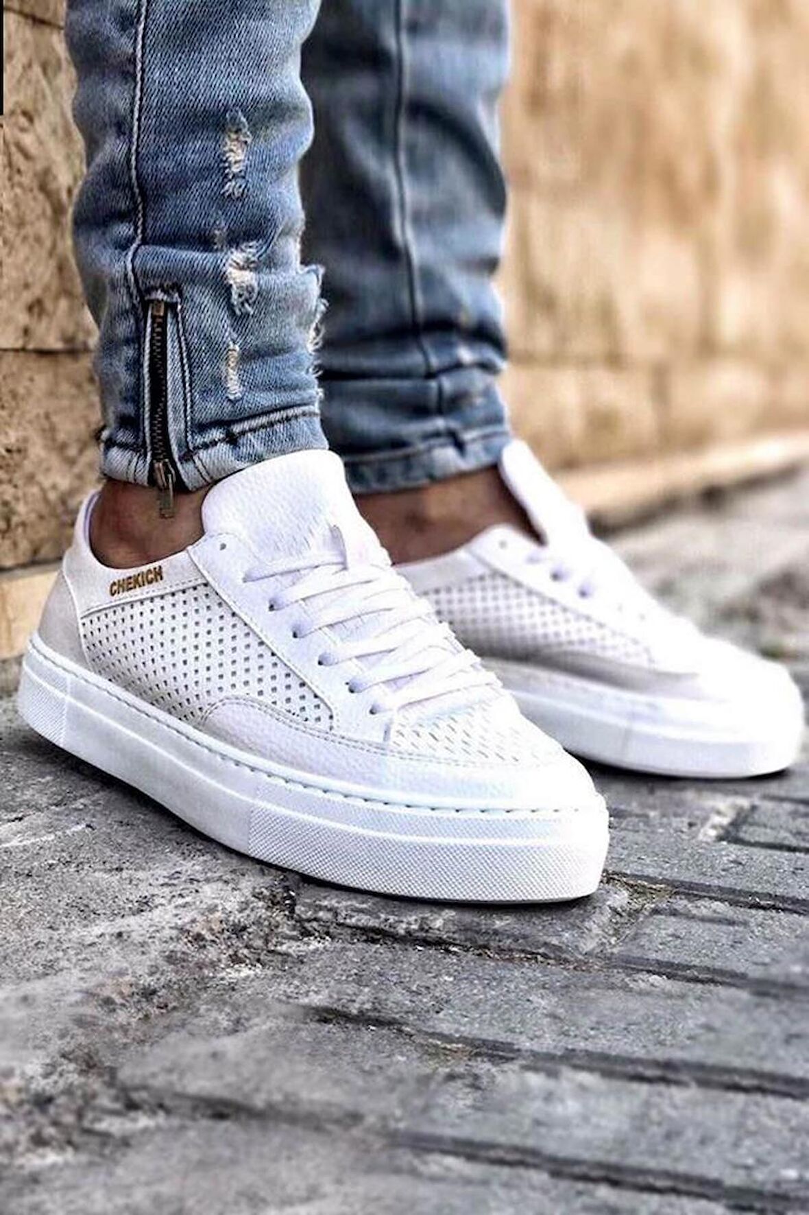 Chekich CH015 BT Erkek Ayakkabı BEYAZ