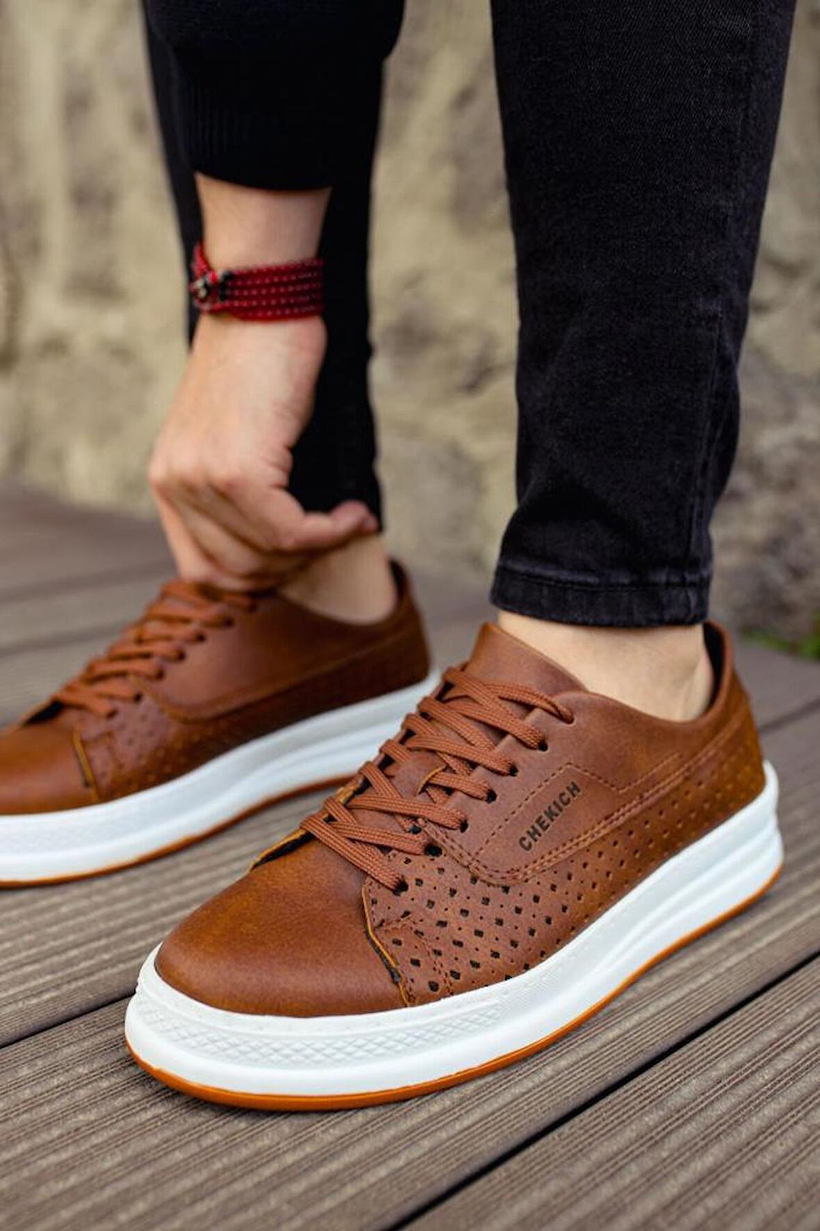 Chekich CH043 BT Erkek Ayakkabi TABA