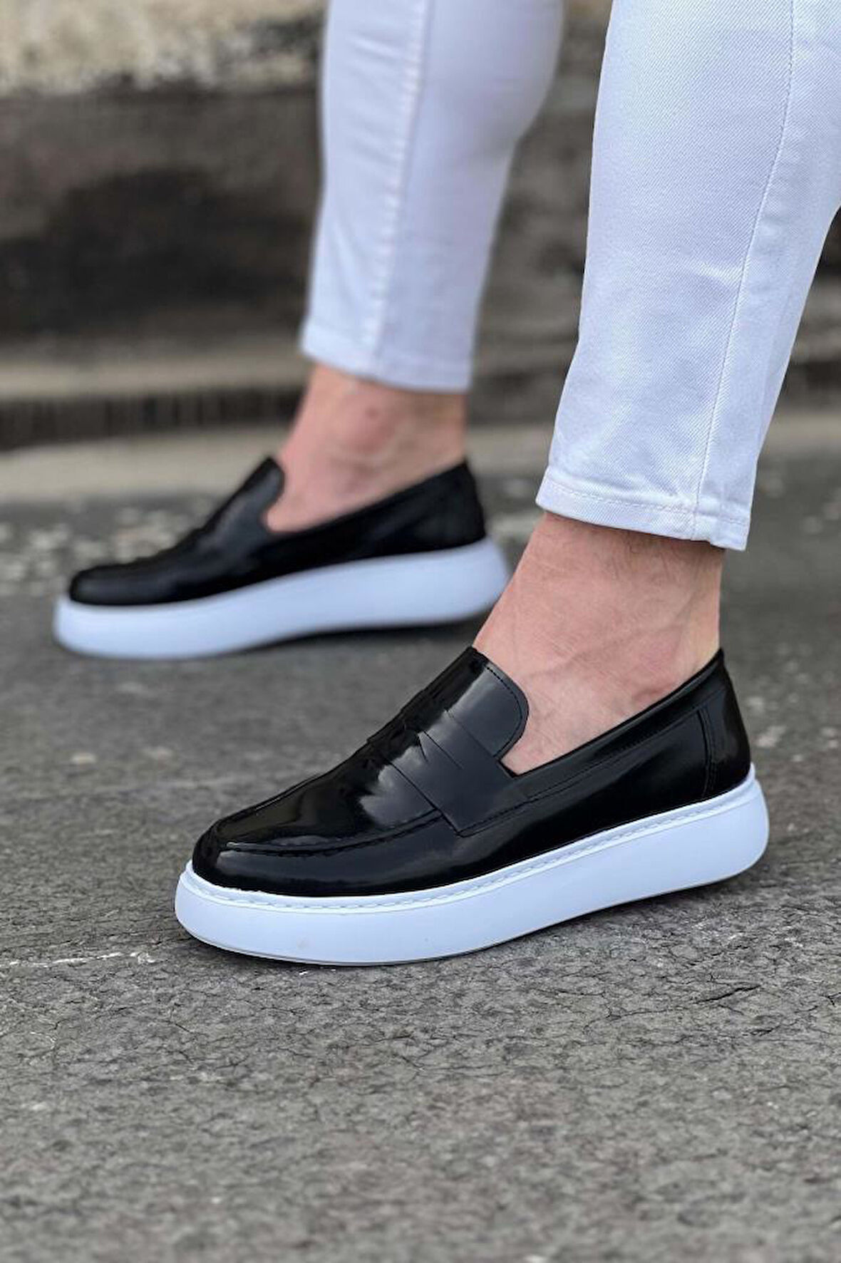  WG161 Siyah Rugan Erkek Casual Ayakkabı