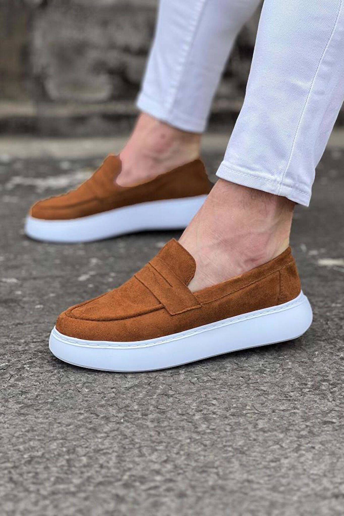  WG161 Taba Süet Erkek Casual Ayakkabı