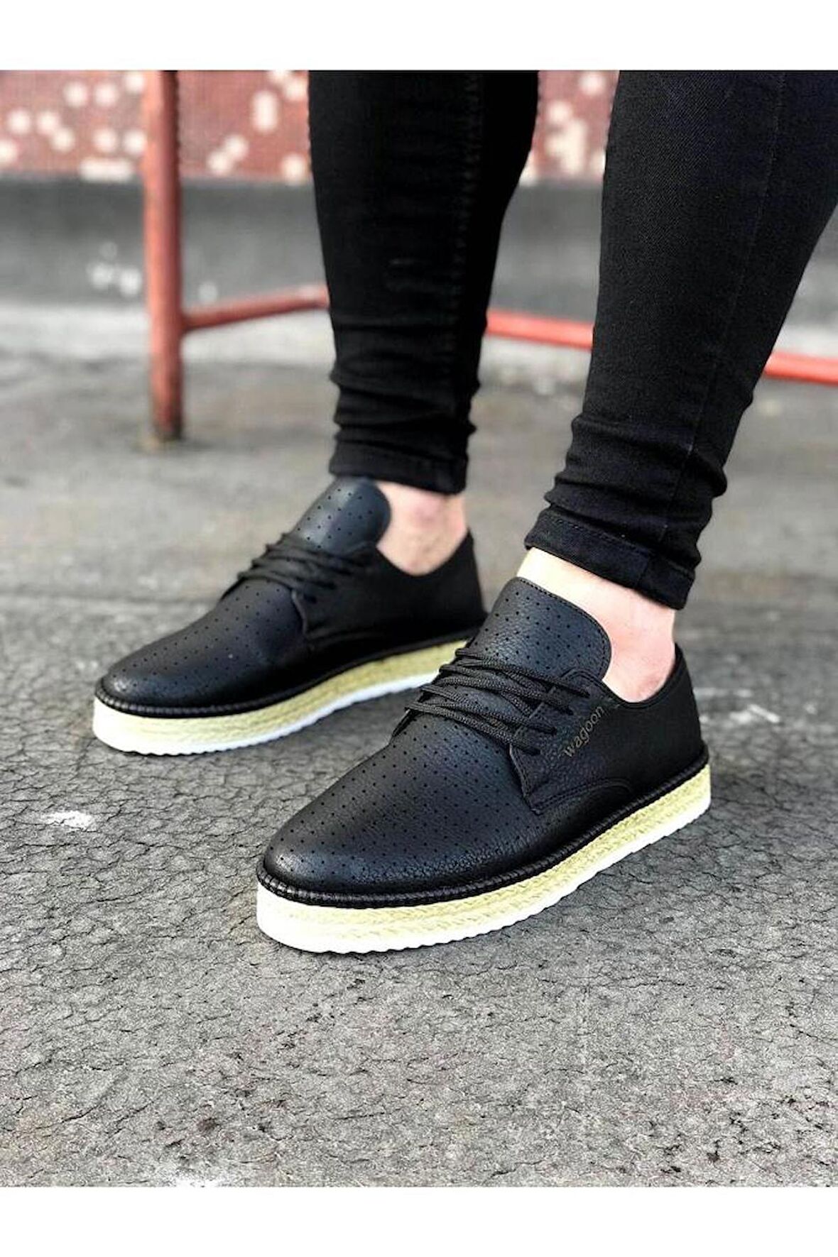 Wagoon WG013 Siyah Erkek Ayakkabı