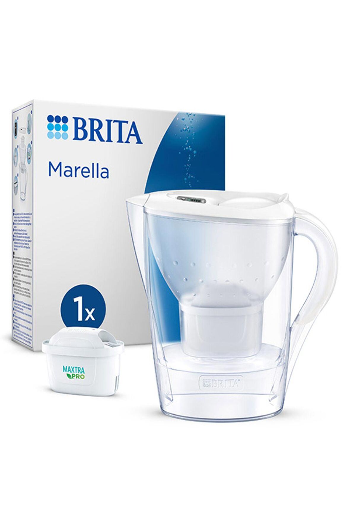 BRITA Marella Cool 2x Maxtra Pro All-In-1 Filtreli Su Arıtma Sürahisi - Beyaz