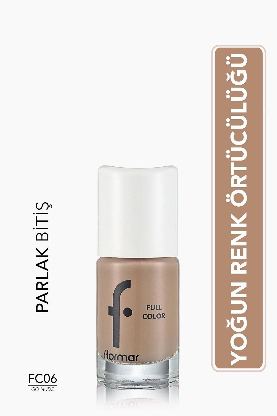 Flormar Yoğun Pigmentli Parlak Oje- Full Color Nail Enamel- Fc06 Go Nude -8690604310425