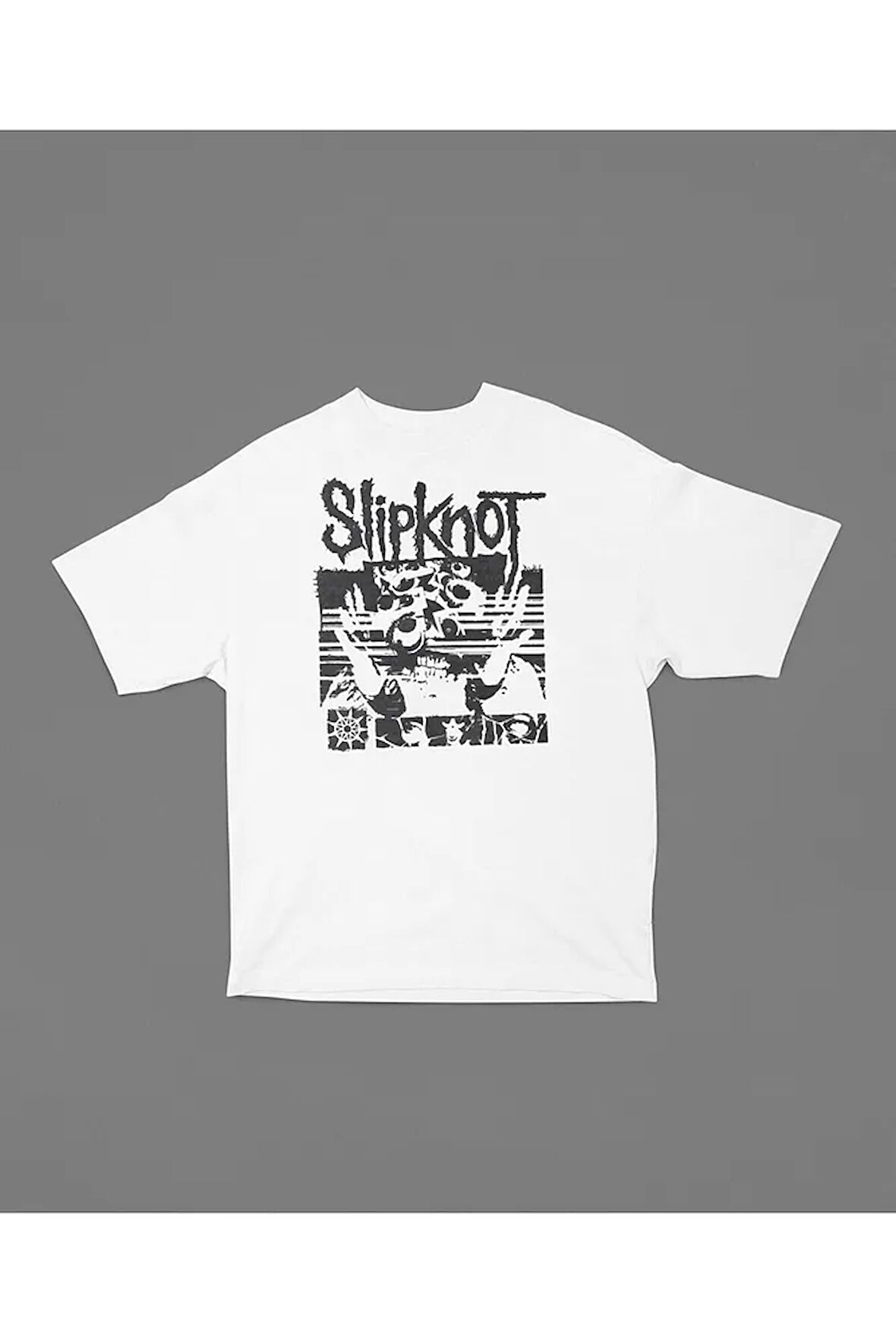 Slipknot Baskılı Unisex Tişört, Oversize Anime Tişört
