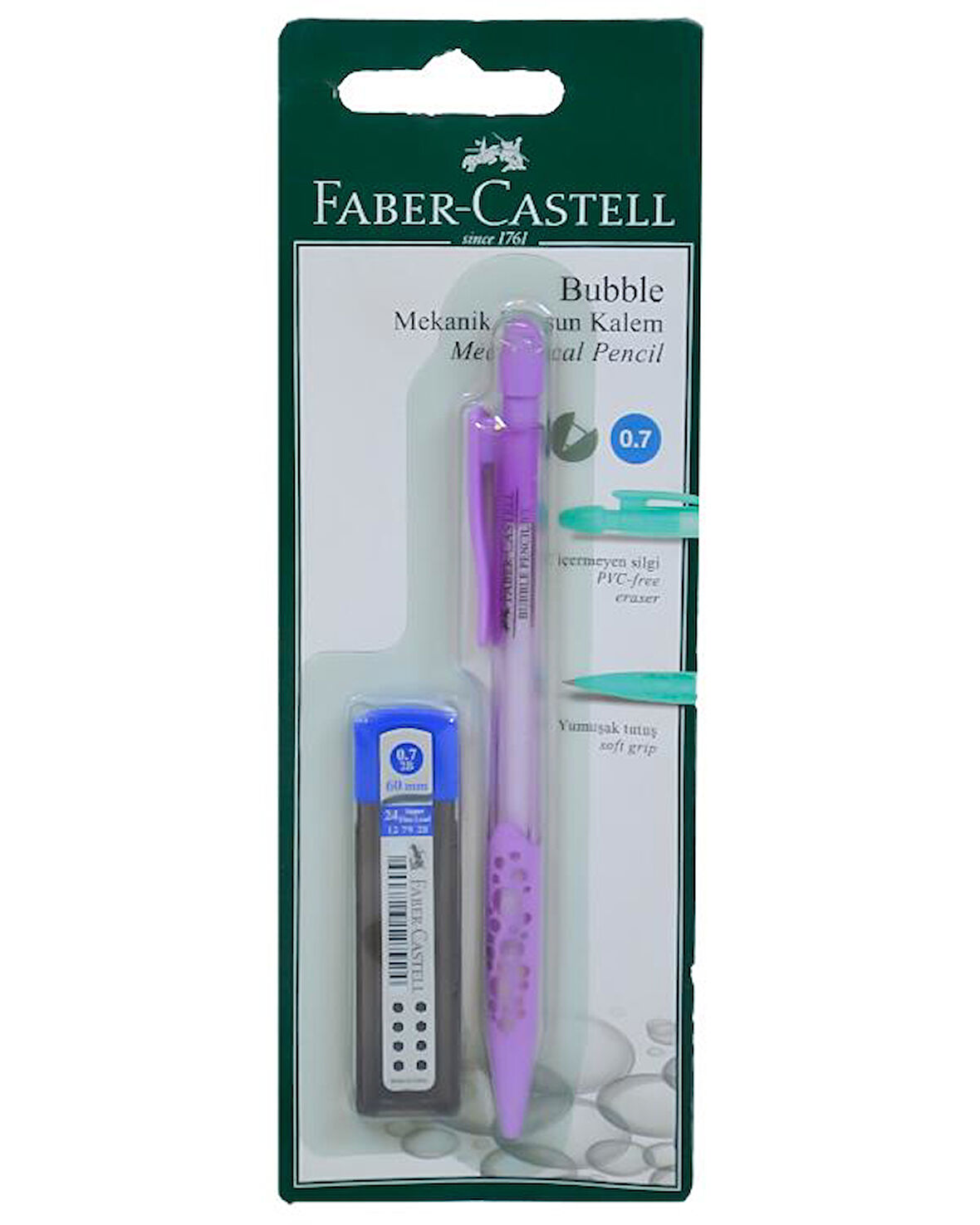 Faber Castell Bubble 07 Mekanik Kurşun Kalem Mor 532710