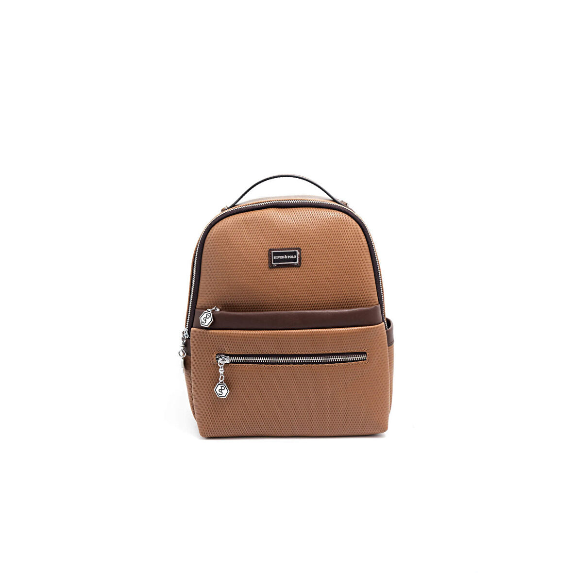 Silver Polo  Kadın  1061-46053 SILVER POLO SIRT ÇANTASI M86 KARAMEL-MAT KAHVE