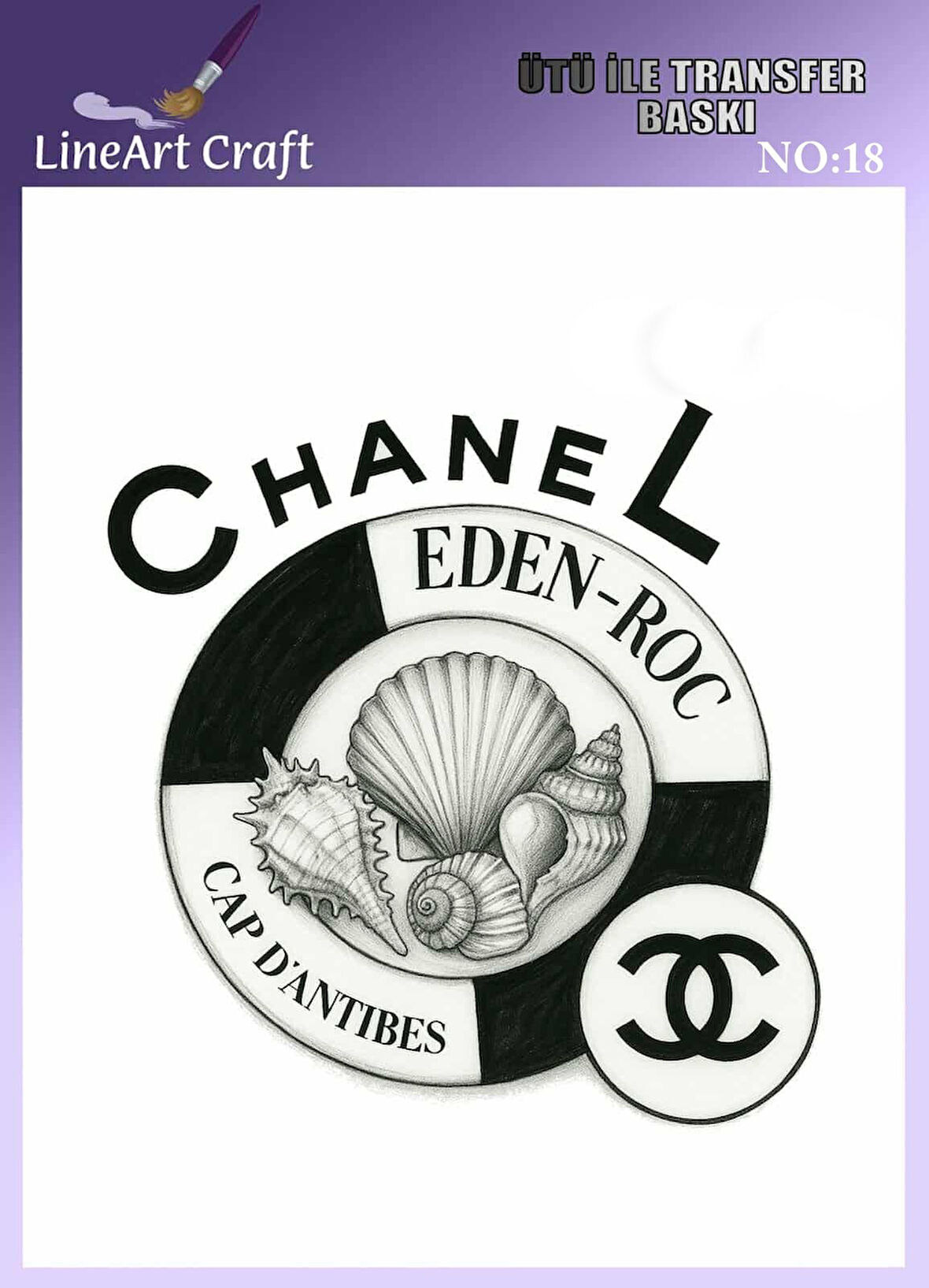 Marka Desen N: 18 Kumaş Transfer Kağıdı 20*20