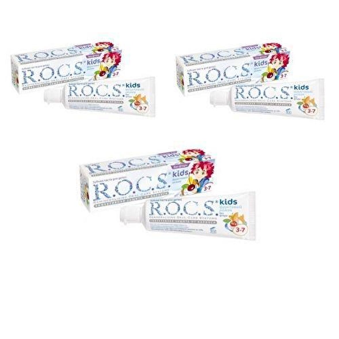 R.O.C.S. Meyve Aromalı Beyazlatma Florürsüz Diş Macunu 3x35 ml