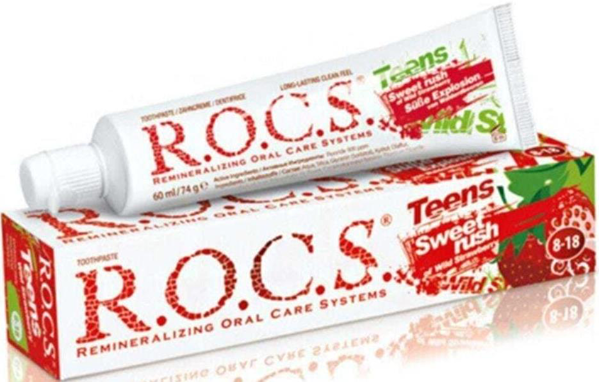 R.O.C.S. Teens Çilek Aromalı Beyazlatma Diş Macunu 60 ml 