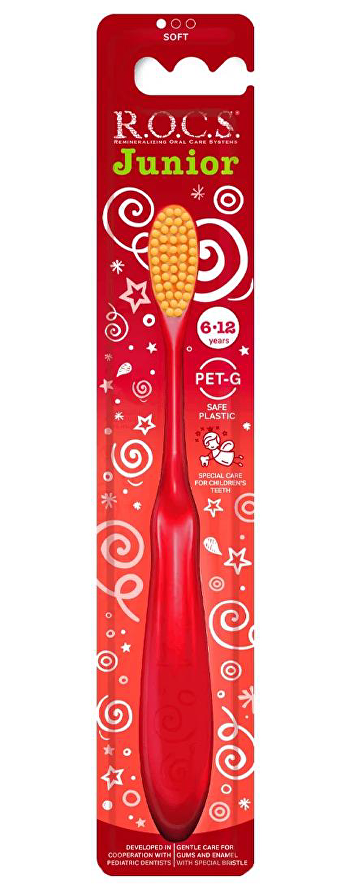 Rocs Junior Diş Firçasi Yumuşak / Soft 6-12 Yaş Kirmizi Renk