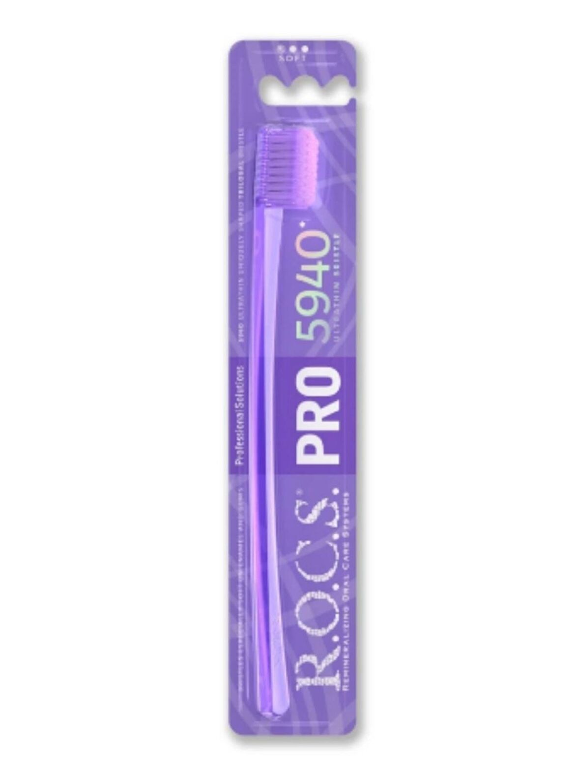 Rocs Pro 5940 Sensitive Ultrathin Bristle Diş Fırçası Soft Mor