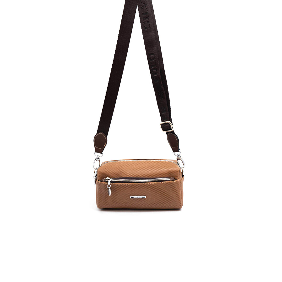 Silver Polo  Kadın Çapraz Çanta 1142-46084 SILVER POLO ÇAPRAZ Kadın ÇANTASI M86 KARAMEL-MAT KAHVE