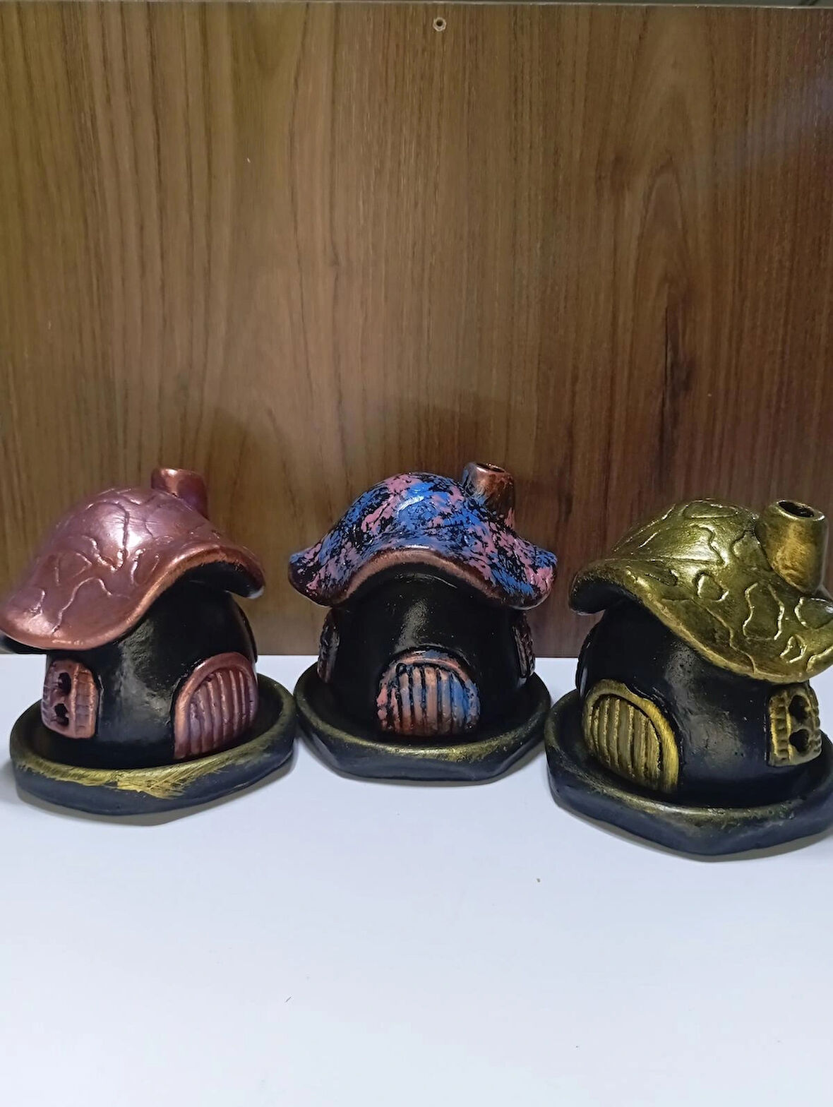 Tedi Sanat Mantar Ev Konik Tütsülük Buhurdanlık