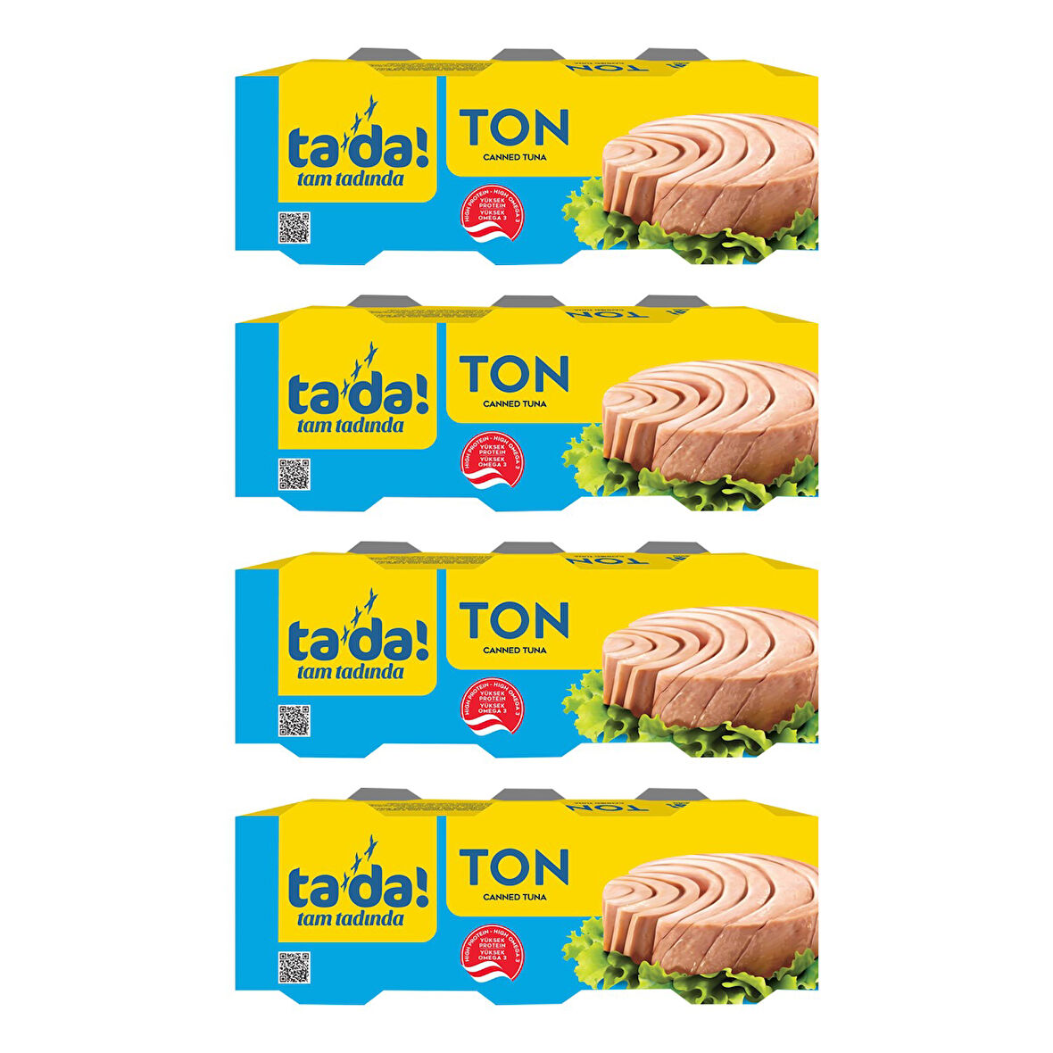 Tada Ayçiçek Yağlı Ton Balığı 3x75 Gr x 4 Adet