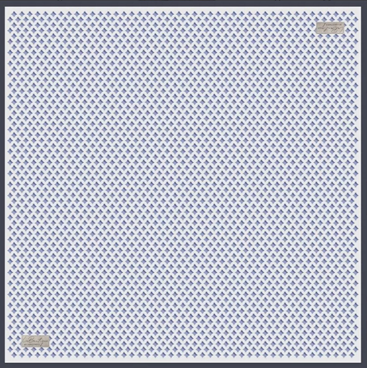 La Boutique Tivil Saf İpek Eşarp 236305 - 49073 Beyaz Karışık Desen