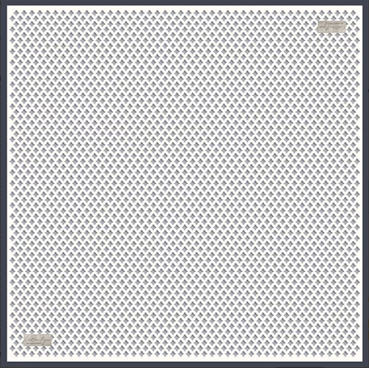 La Boutique Tivil Saf İpek Eşarp 236301 - 49070 Beyaz Karışık Desen