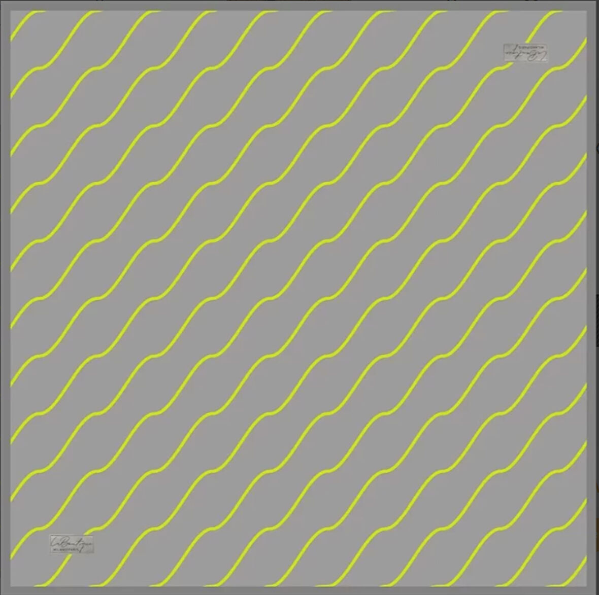 La Boutique Tivil Saf İpek Eşarp 234005 - 49076 Gri Karışık Desen