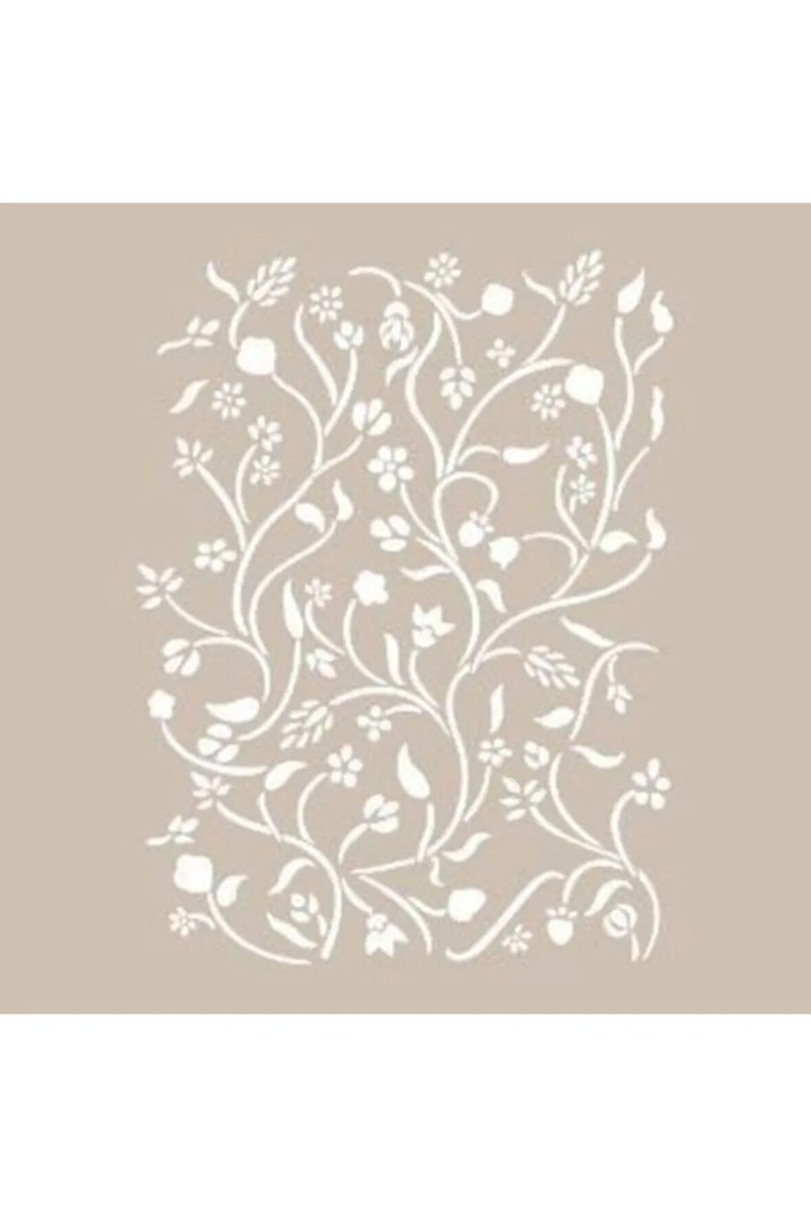 As414 - A4 Stencil Sarmaşık Desen