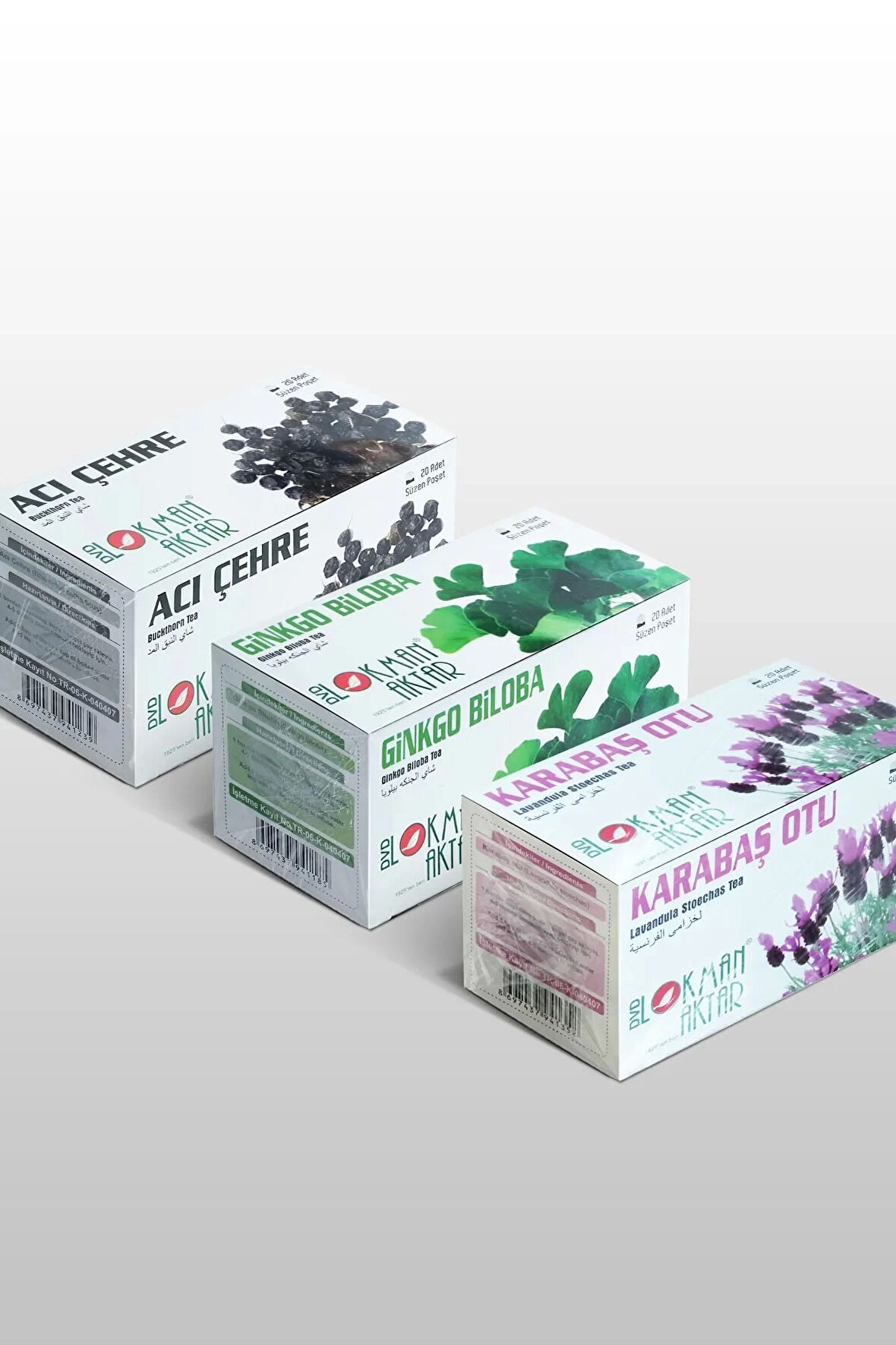 Acı Çehre, Ginkgo Biloba, Karabaş Çayı 20 'Li Süzen Poşet 3lü set