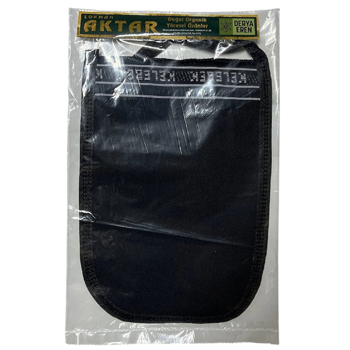 Kese Siyah %70 Floş (El geçmeli) 300 GSM (17 * 25cm),1 Adet, Derya Eren